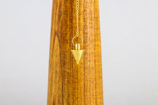 Pendule Cône - Laiton doré